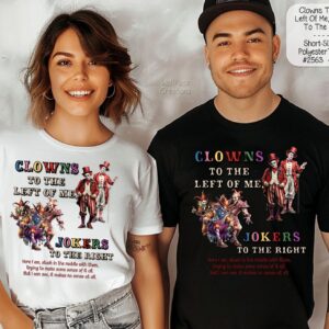 Unisex Polyester Short Sleeve Shirt: Make a Statement- Post Election Clowns and Jokers