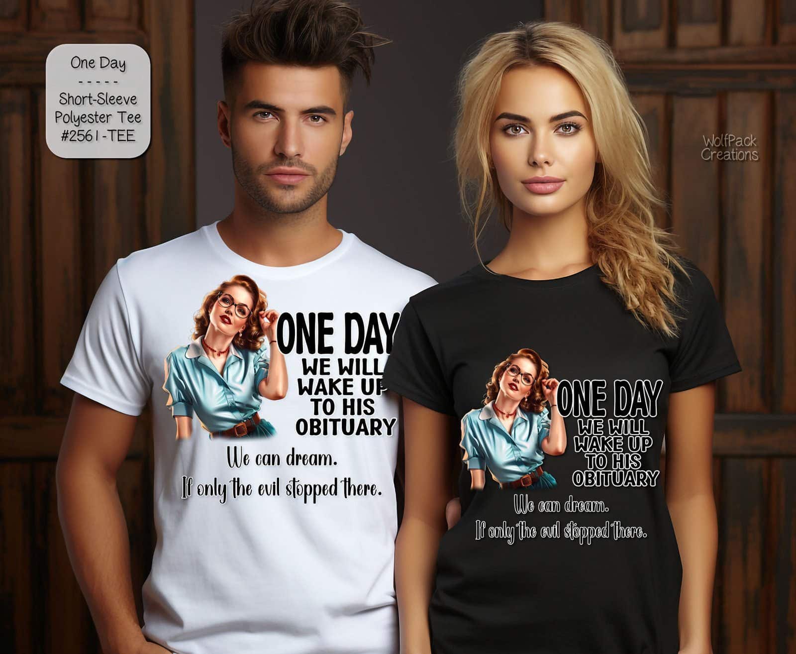 Unisex Polyester Short Sleeve Shirt: Post Election Political Statement