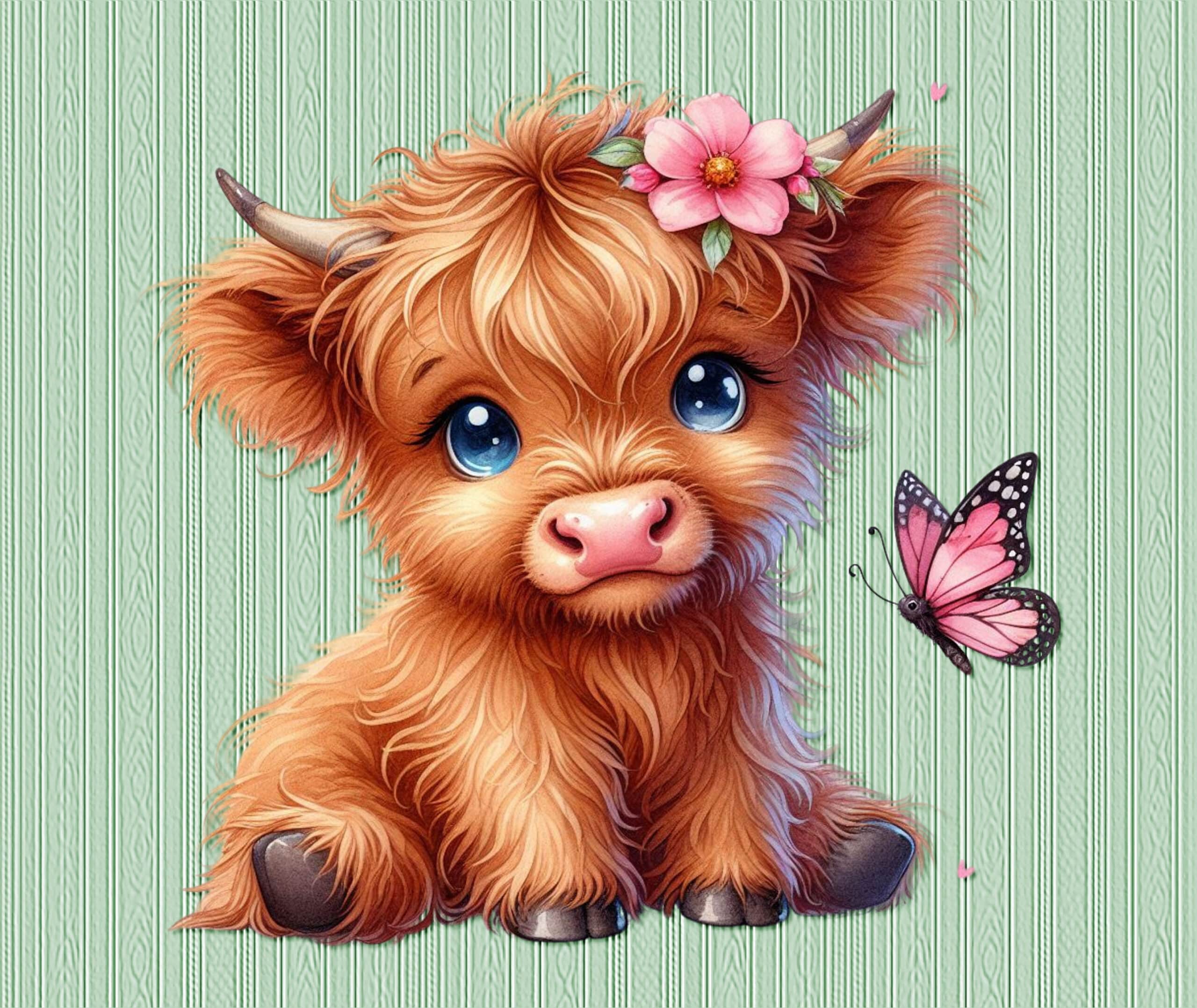 Baby Highland Cow Mousepad - Image 2
