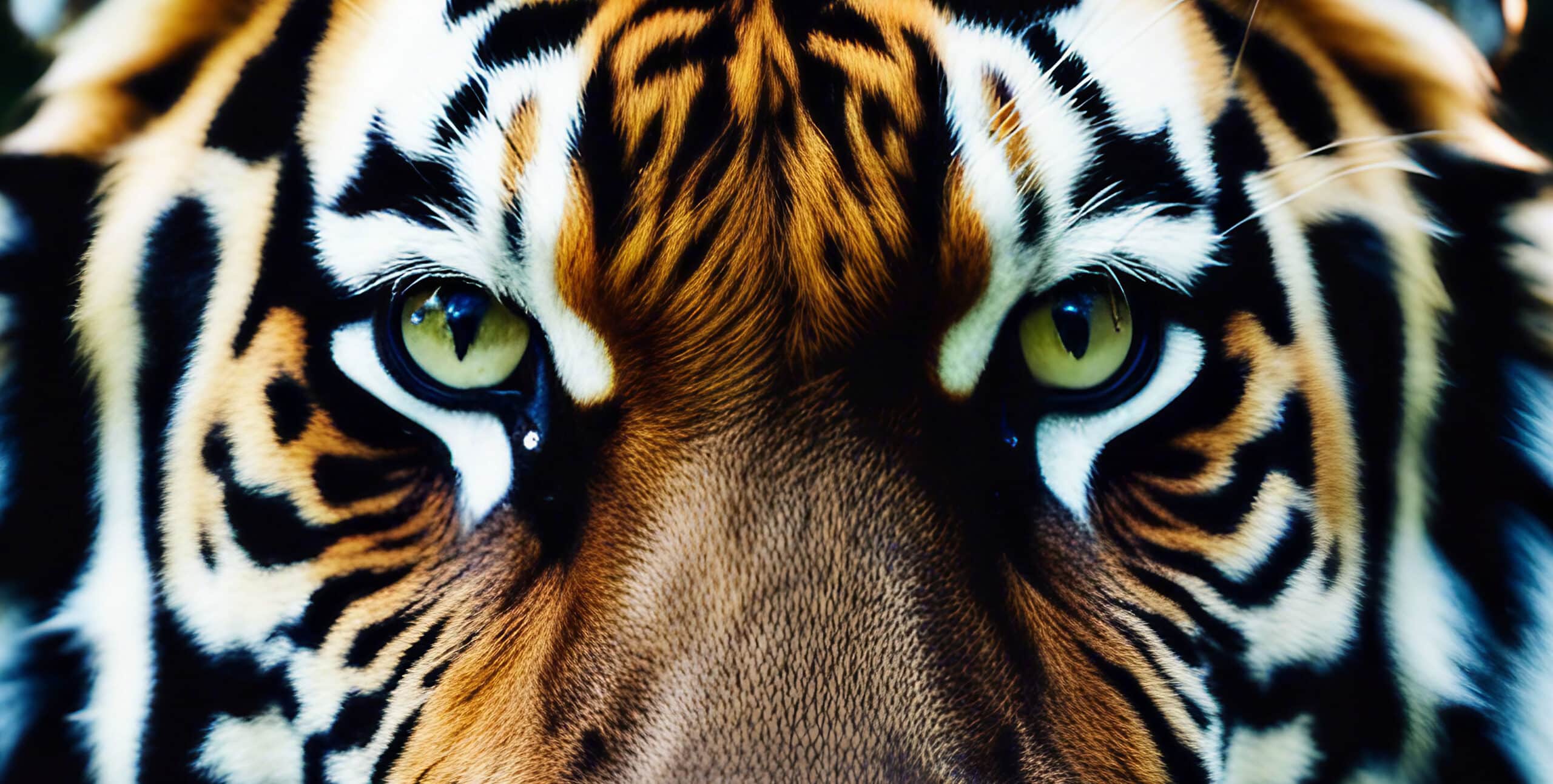 Tiger Face License Plate
