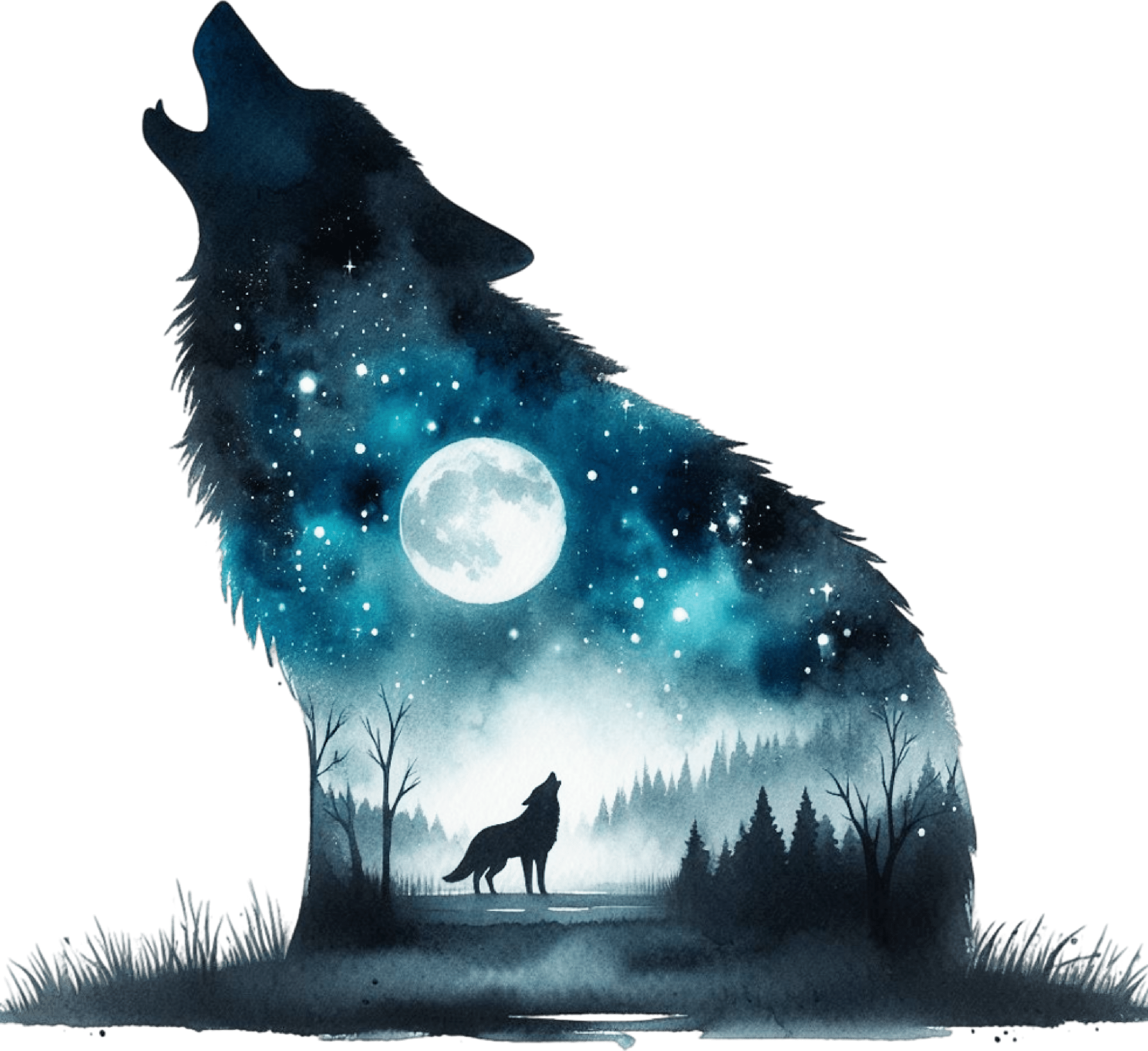 Howling Wolf Tote Bag