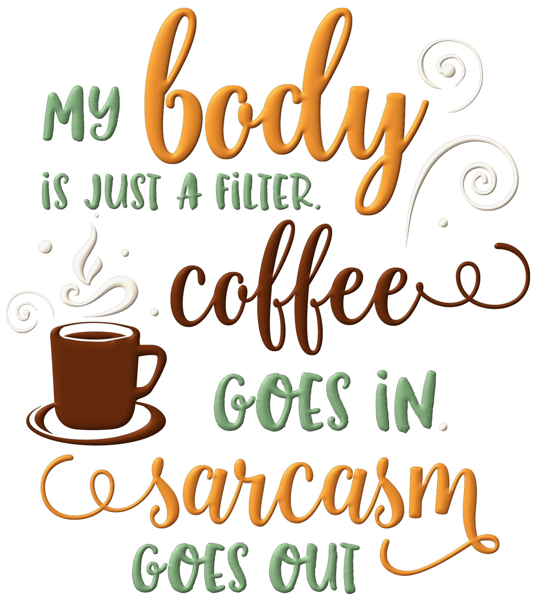 Coffee and Sarcasm Tote Bag - Image 2