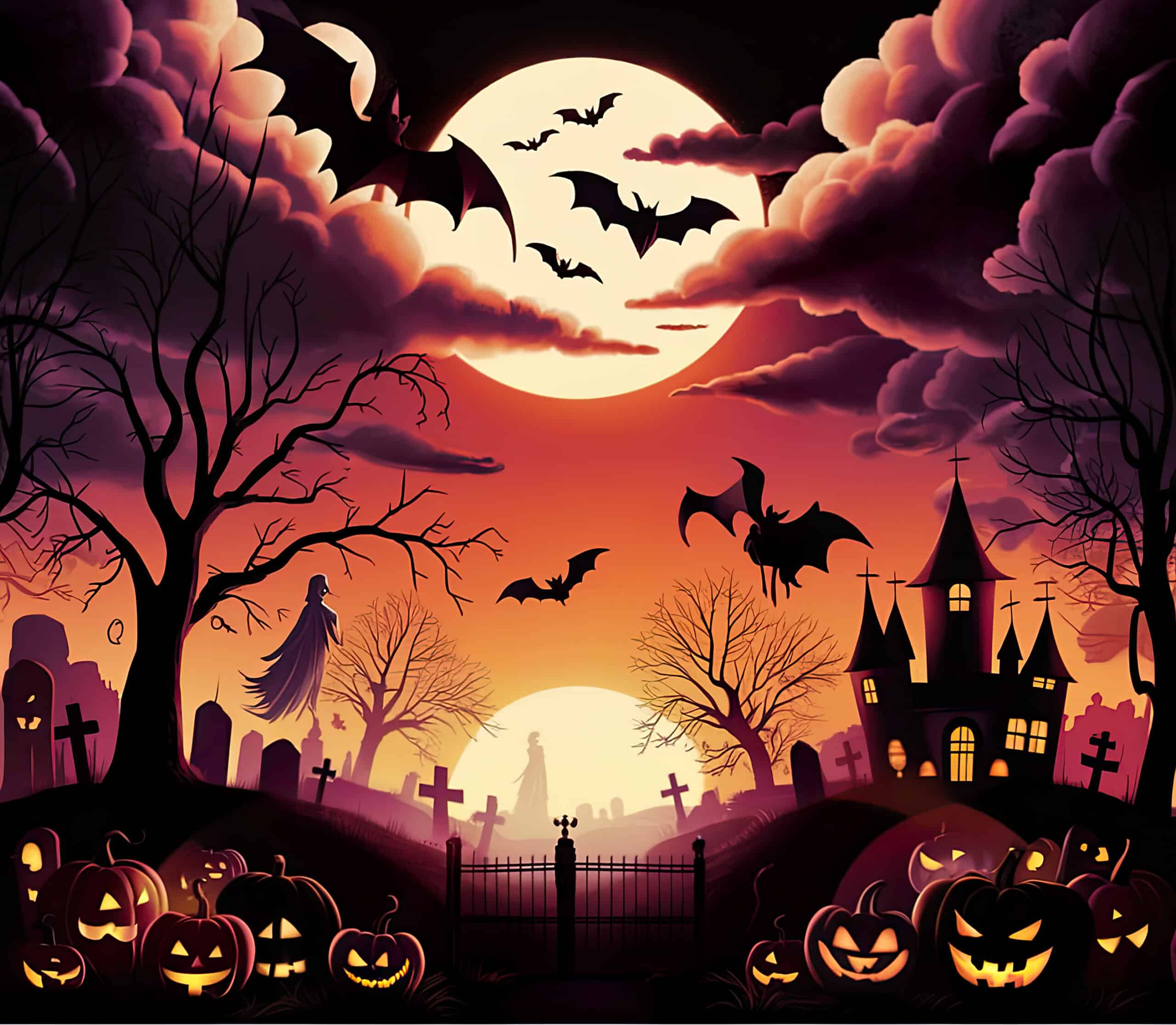 Enchanting Spooky Graveyard Tumbler - Image 2