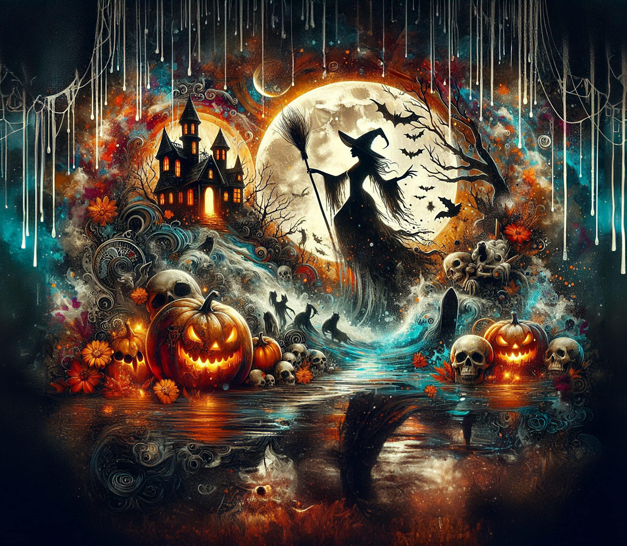 Glamorous Witch in the Water Tumbler