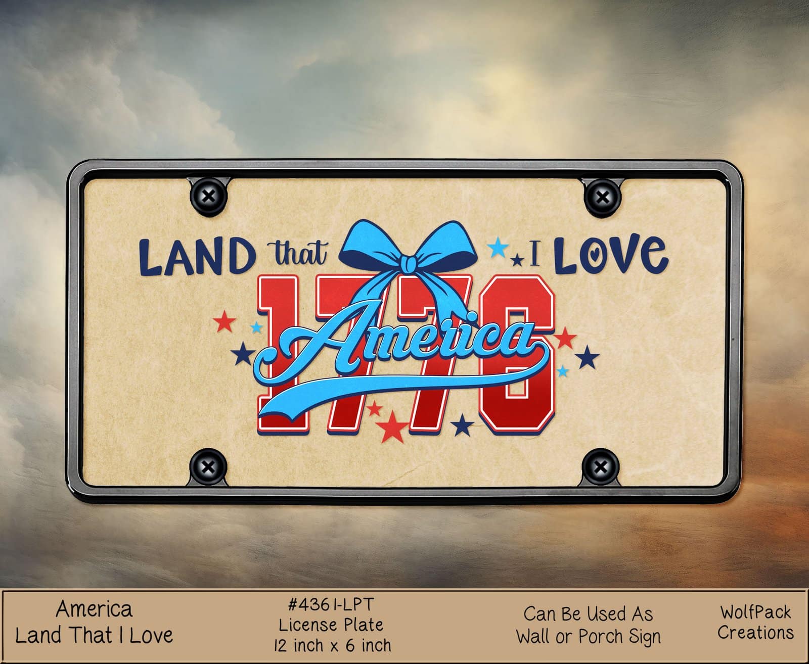 America's 250th Anniversary License Plate