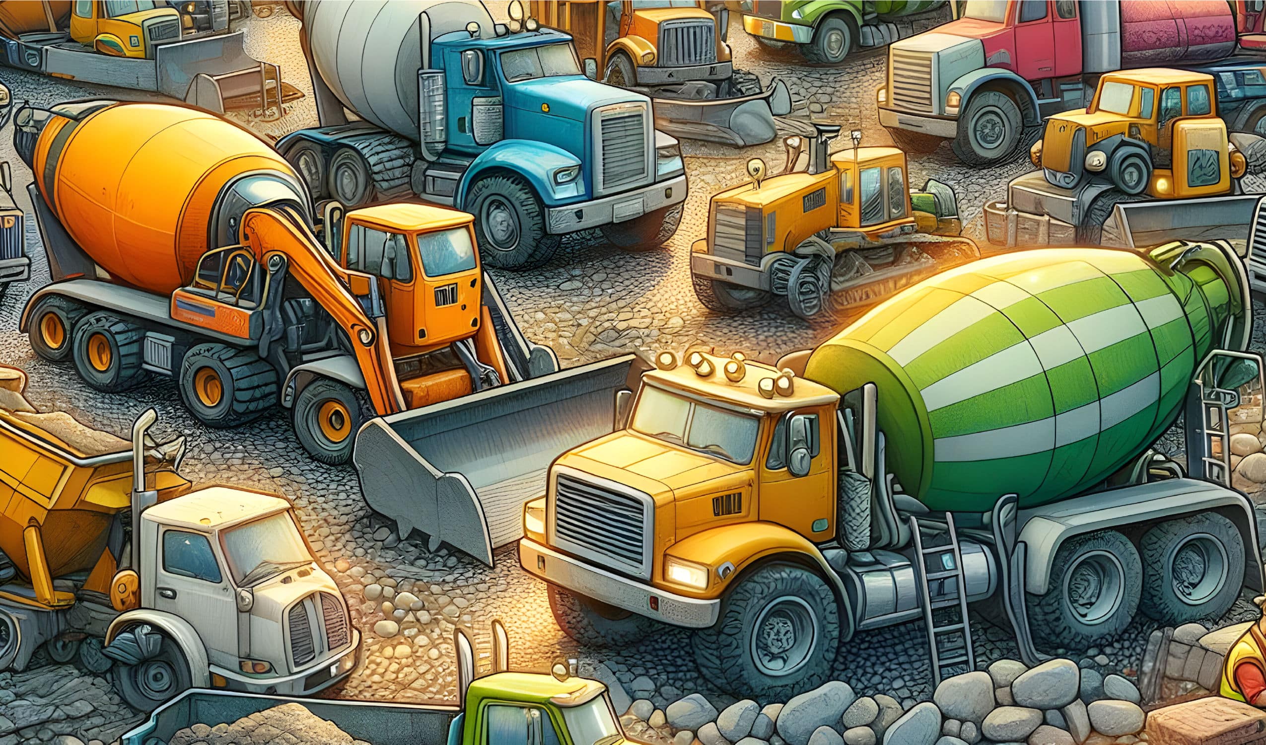 Construction Trucks Kids Sippy Tumbler