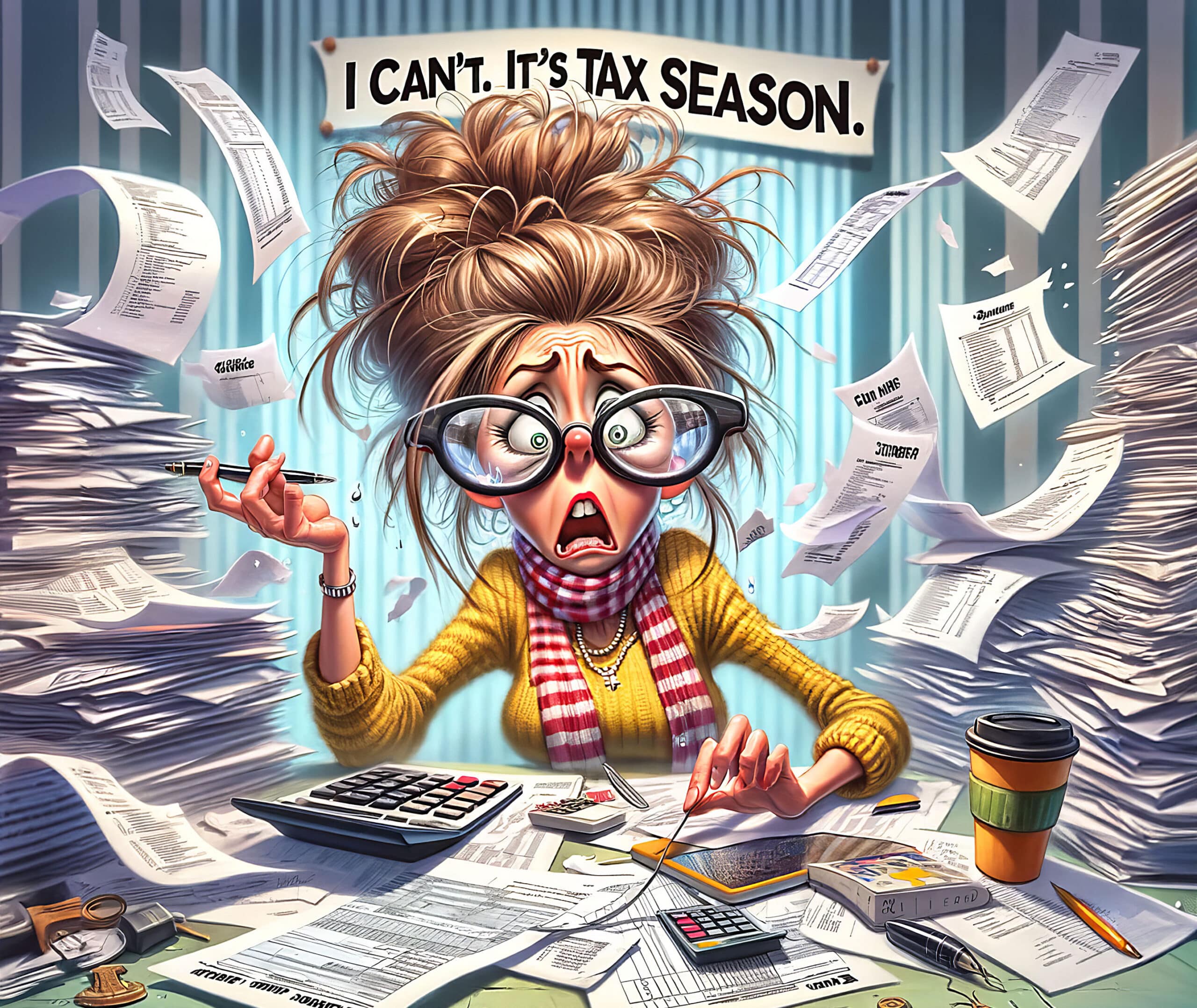 I Can't It's Tax Season Mouse Pad