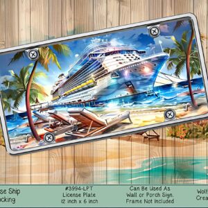 Docking Cruise Ship License Plate