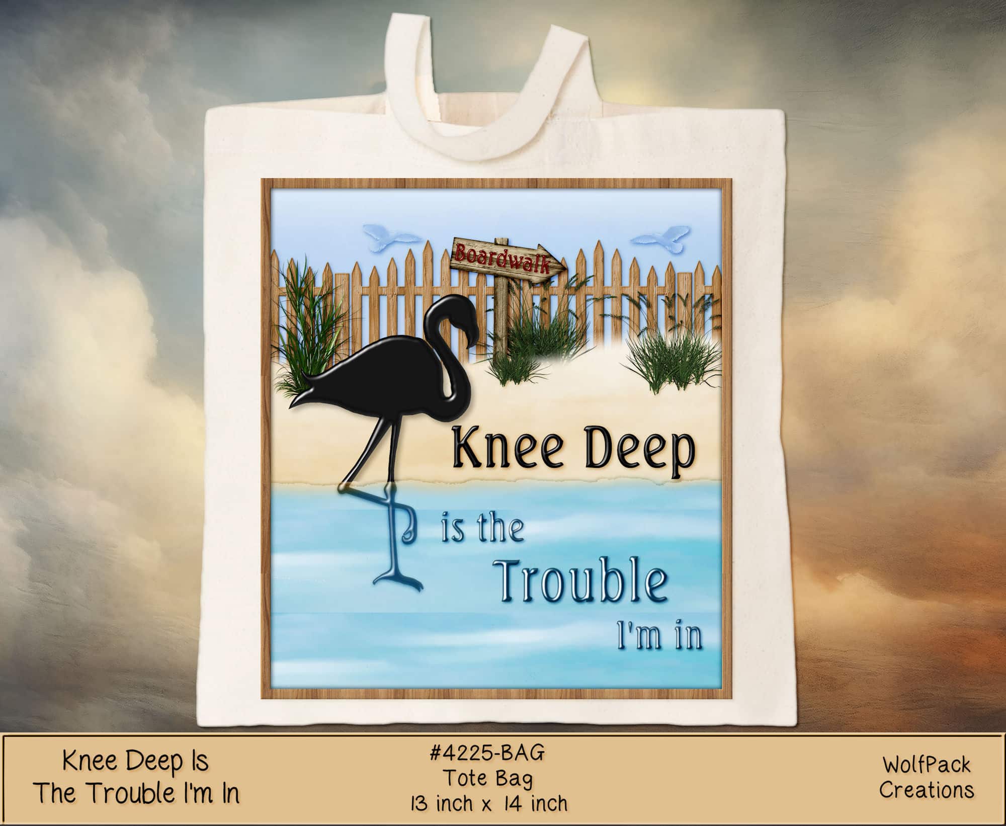 Knee Deep Tote Bag
