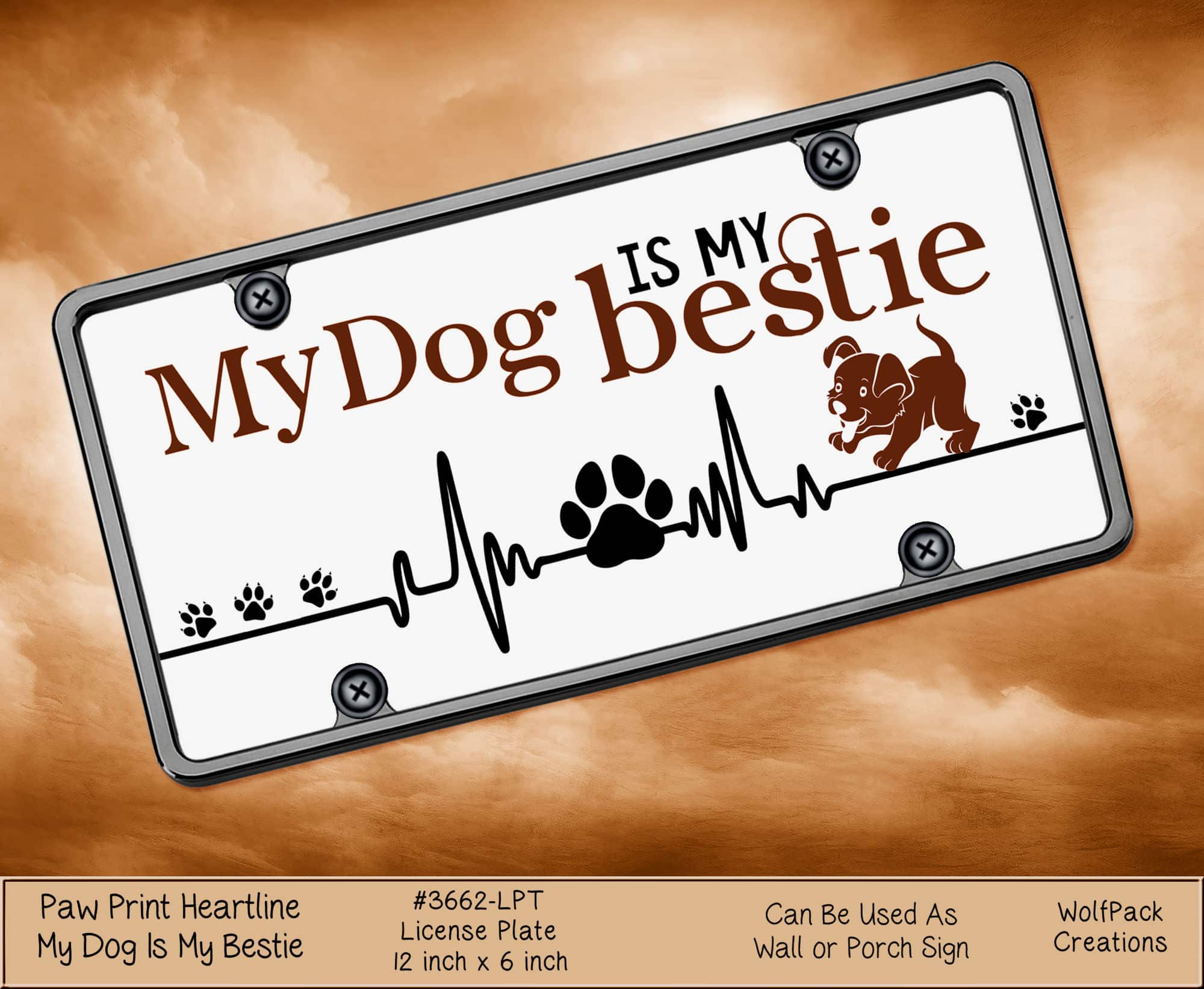 My Dog License Plate