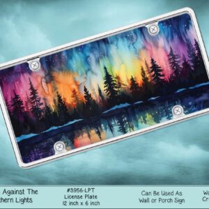 Northern Lights License Plate.