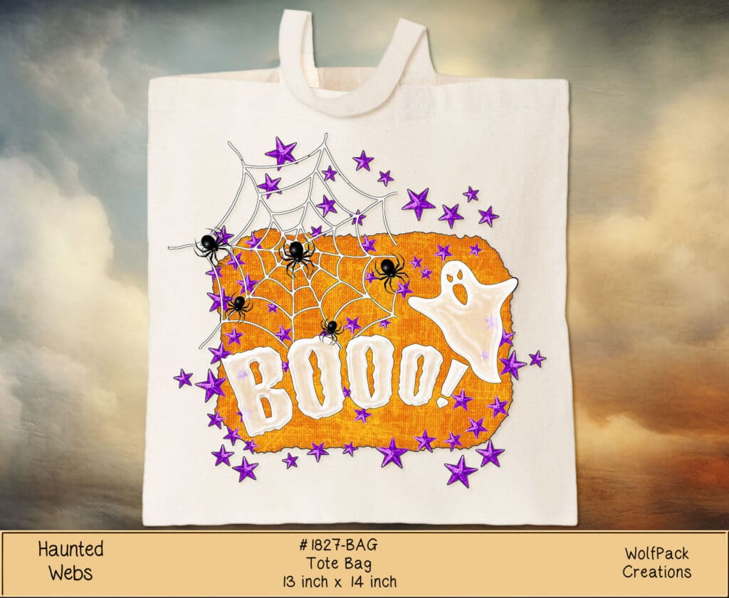 Haunted Webs Tote Bag