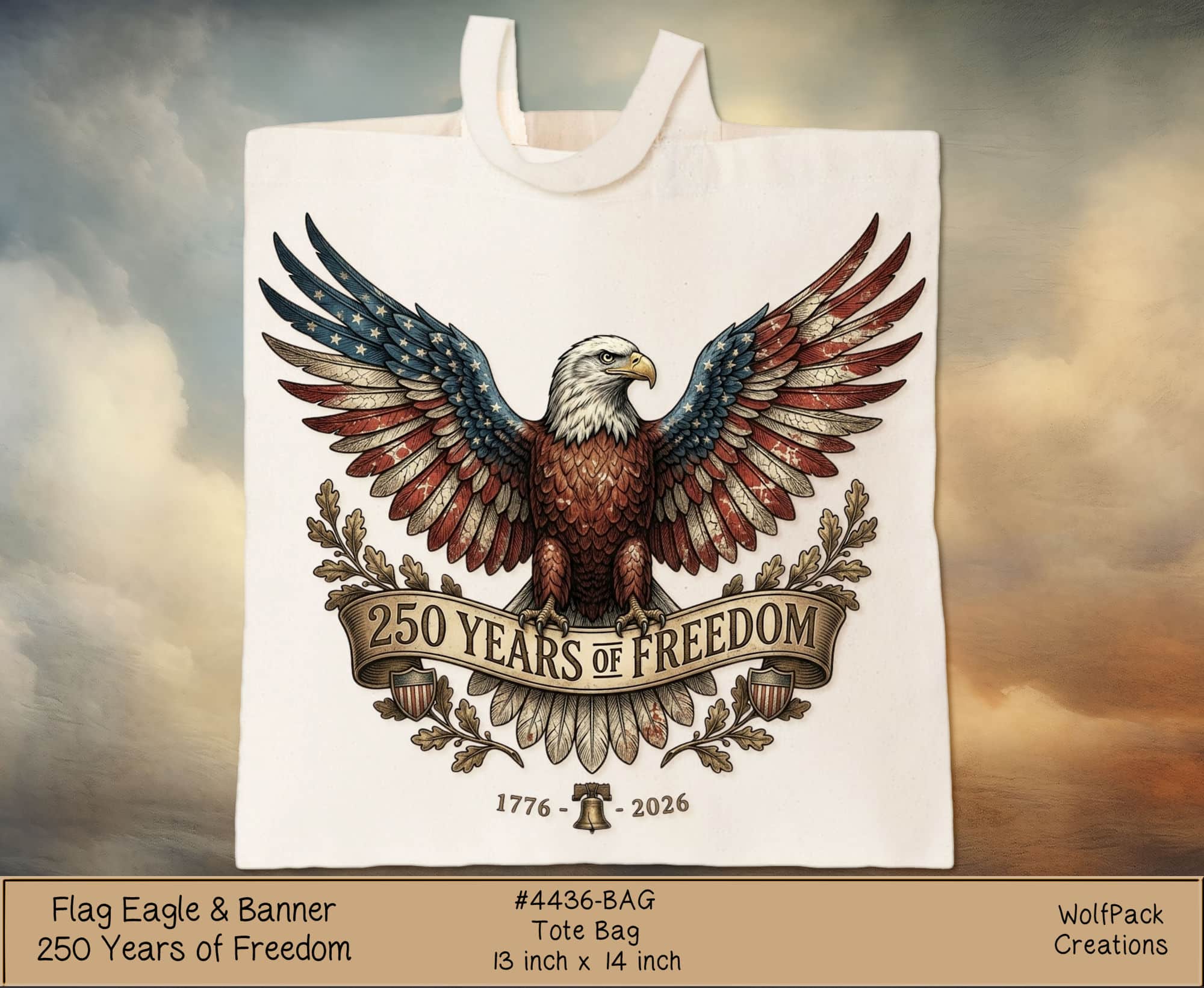 Freedom Eagle Tote Bag