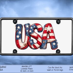 Celebrate USA License Plate