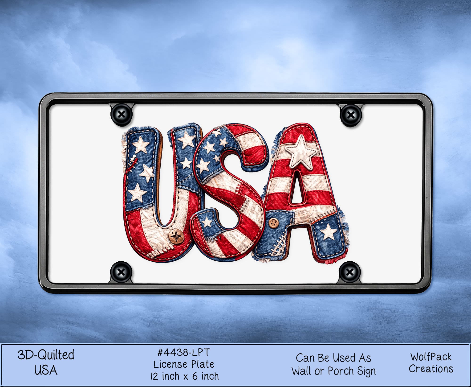 Celebrate USA License Plate