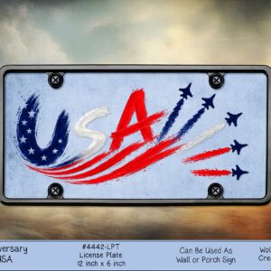 Striking 250th Anniversary License Plate to Celebrate America