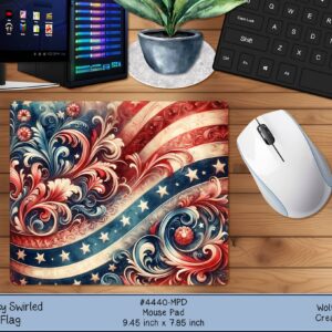 Swirled Flag Mousepad