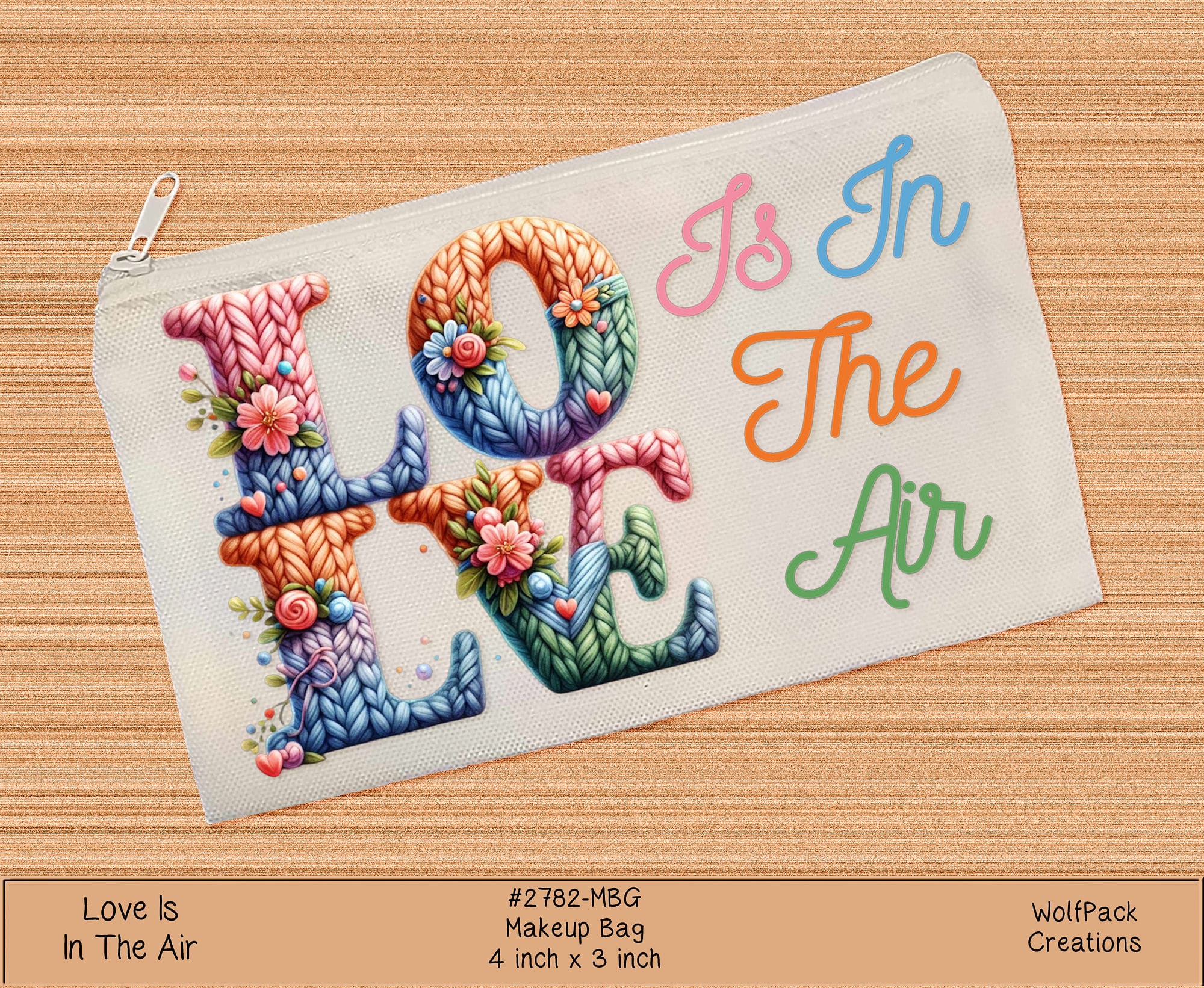 Love is in the Air Zippered Pouch