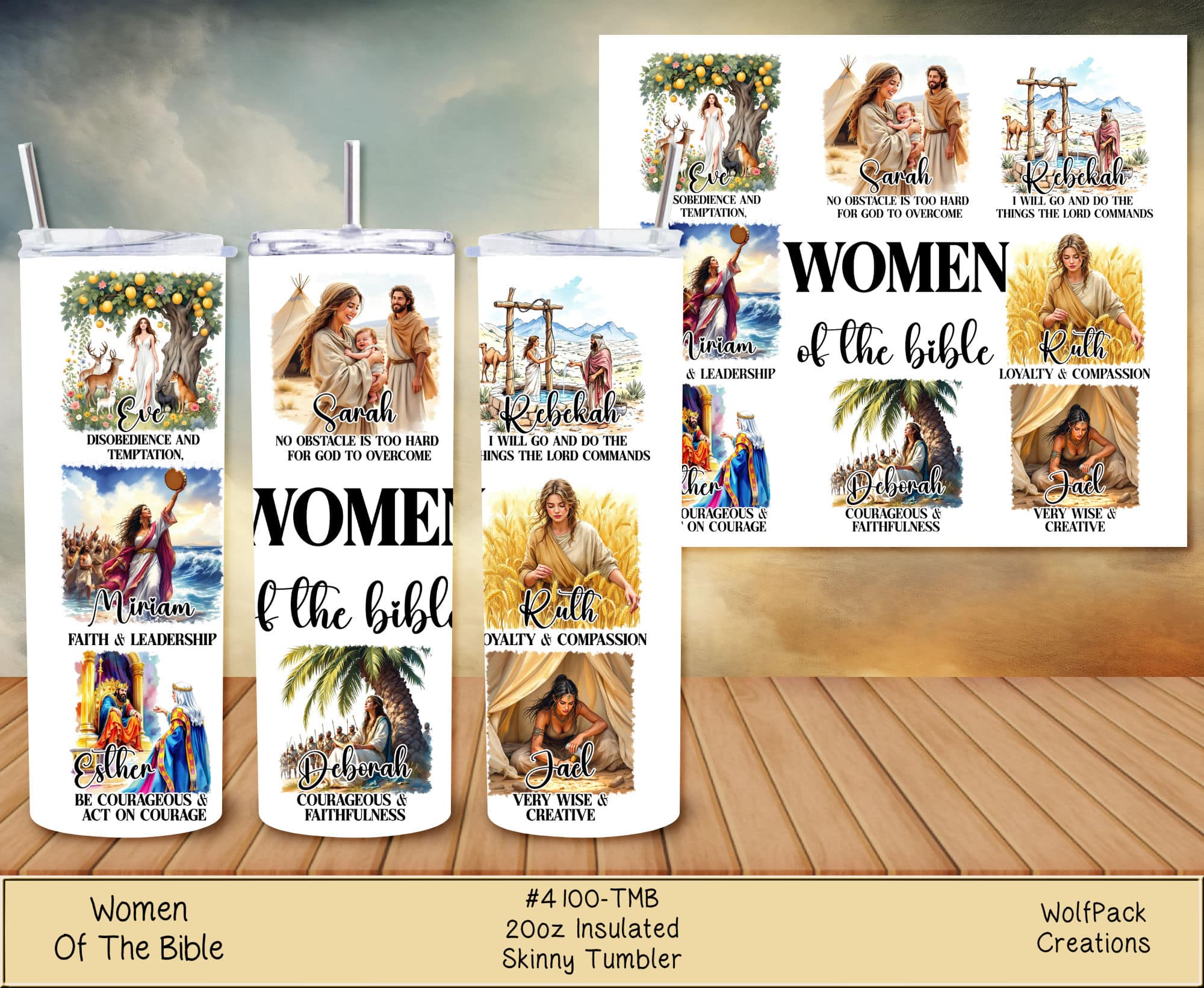 Women of the Bible Tumbler