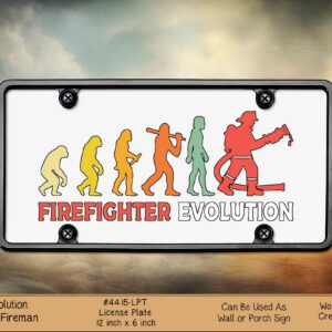 Evolution of a Fireman License Plate
