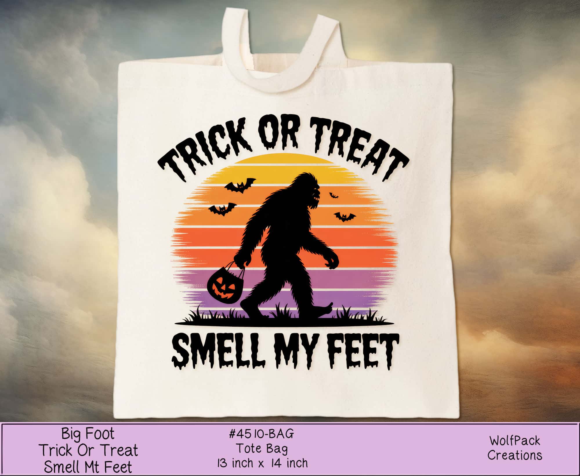 Unique Trick or Treat Smell My Feet Bag